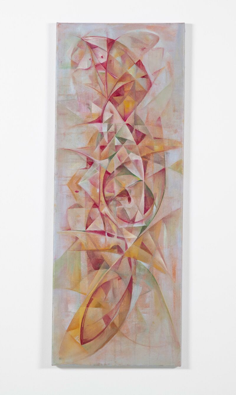 A Glimpse in the Mirror: I Hold a Lily - a Paint by hongji wu